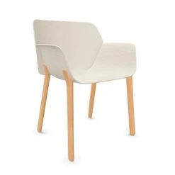 NUEZ - SILLON CON PATAS DE MADERA ASIENTO TERMOPOLIMERO