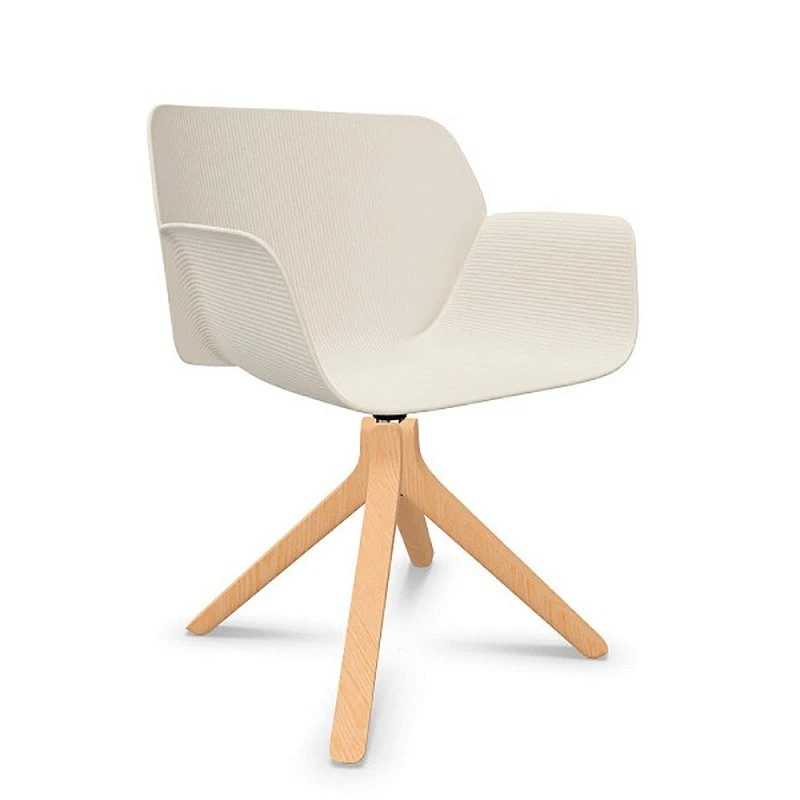 NUEZ - SILLON GIRATORIO PATA CENTRAL MADERA ASIENTO TERMOPOLIMERO 3 NUEZ - SILLON GIRATORIO PATA CENTRAL MADERA ASIENTO TERMOPOLIMERO