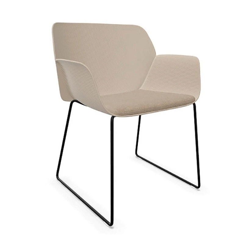 Sillon NUEZ Patas Patin Y Asiento Tapizado 3 Sillon NUEZ Patas Patin Y Asiento Tapizado