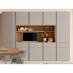 ON - BOISERIE MODERNA EN LACADO CORDA Y ROBLE