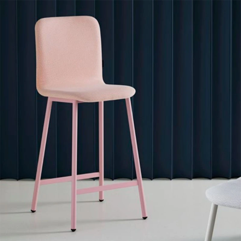 PEPPER 1 - TABURETE TAPIZADO Y PATAS METALICAS 4 PEPPER 1 - TABURETE TAPIZADO Y PATAS METALICAS - Imagen 2