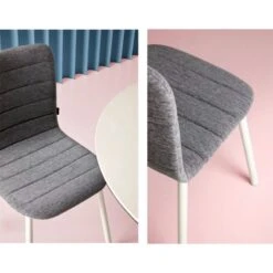 PEPPER 2 - SILLA COMEDOR TAPIZADA Y PATAS METALICAS -Demarques Tienda pepper 2 silla comedor carcasa tapizada y patas metalicas disponible en varios acabados 3