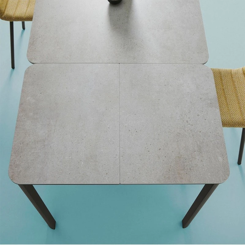 Mesa De Cocina Extensible Porcelanico PEPPER 4 Mesa De Cocina Extensible Porcelanico PEPPER - Imagen 2