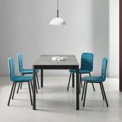 Mesa De Cocina Extensible Porcelanico PEPPER 15 Mesa De Cocina Extensible Porcelanico PEPPER -Demarques Tienda pepper mesa de comedor tapa porcelanico disponible en varias medidas 3