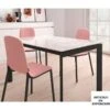 Mesa Extensible POKER Encimera Dekton Y Patas Metalicas -Demarques Tienda poker mesa de comedor extensible cancio
