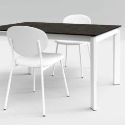 Mesa Extensible POKER Encimera Dekton Y Patas Metalicas -Demarques Tienda poker mesa de comedor extensible cancio 6