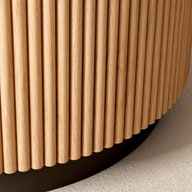 Mesa Comedor Redonda Con Pie Central Madera Pombo 4 Mesa Comedor Redonda Con Pie Central Madera Pombo - Imagen 2