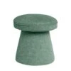 Puff Redondo Tapizado Tela Color Menta ALBIN 2 Puff Redondo Tapizado Tela Color Menta ALBIN -Demarques Tienda puff redondo tapizado tela color menta albin