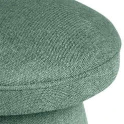 Puff Redondo Tapizado Tela Color Menta ALBIN 7 Puff Redondo Tapizado Tela Color Menta ALBIN -Demarques Tienda puff redondo tapizado tela color menta albin 2
