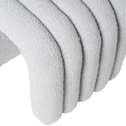 Puff Tapizado En Tela Borreguito Color Gris EDY -Demarques Tienda puff tapizado en tela borreguito color gris edy 4