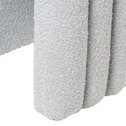 Puff Tapizado En Tela Borreguito Color Gris EDY -Demarques Tienda puff tapizado en tela borreguito color gris edy 5