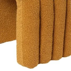 Puff Tapizado En Tela Borreguito Color Mostaza EDY -Demarques Tienda puff tapizado en tela borreguito color mostaza edy 5