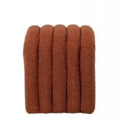 Puff Tapizado En Tela Borreguito Color Terracota EDY 10 Puff Tapizado En Tela Borreguito Color Terracota EDY -Demarques Tienda puff tapizado en tela borreguito color terracota edy 2