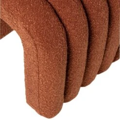 Puff Tapizado En Tela Borreguito Color Terracota EDY 12 Puff Tapizado En Tela Borreguito Color Terracota EDY -Demarques Tienda puff tapizado en tela borreguito color terracota edy 4