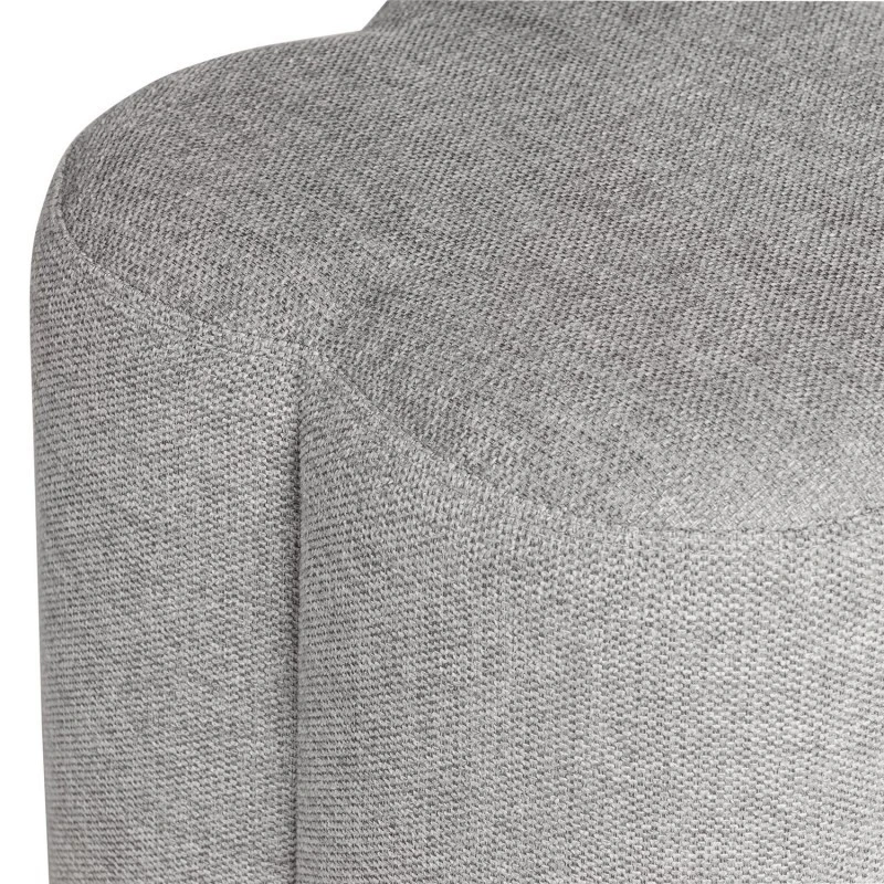 Puff Tapizado Tela Color Gris ARTUR 4 Puff Tapizado Tela Color Gris ARTUR - Imagen 2