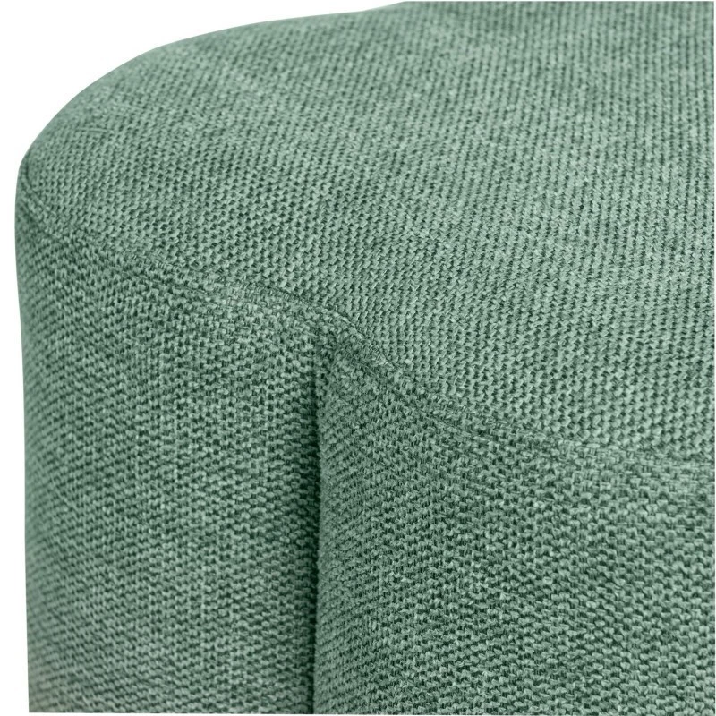 Puff Tapizado Tela Color Menta ARTUR 4 Puff Tapizado Tela Color Menta ARTUR - Imagen 2