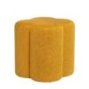 Puff Tapizado Tela Color Mostaza ARTUR -Demarques Tienda puff tapizado tela color mostaza artur