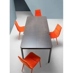 Mesa De Comedor Extensible De Porcelanico SALT -Demarques Tienda salt mesa de comedor tapa porcelanico disponible en varias medidas 1