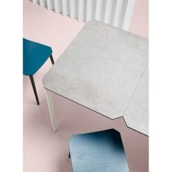 Mesa De Comedor Extensible De Porcelanico SALT -Demarques Tienda salt mesa de comedor tapa porcelanico disponible en varias medidas 2