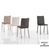 Silla De Cocina Tapizada Con Patas Metalicas SIERO 2 Silla De Cocina Tapizada Con Patas Metalicas SIERO -Demarques Tienda siero silla comedor tapizada y patas metalicas disponible en varios acabados