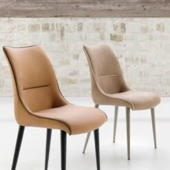 Silla Tapizada BEA Tela Magnum Simil Piel -Demarques Tienda silla bea tapizado tela magnum 2