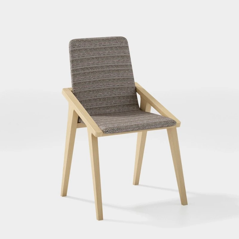 Silla De Comedor Tapizada Con Estrutura Madera APLY 8 Silla De Comedor Tapizada Con Estrutura Madera APLY - Imagen 6