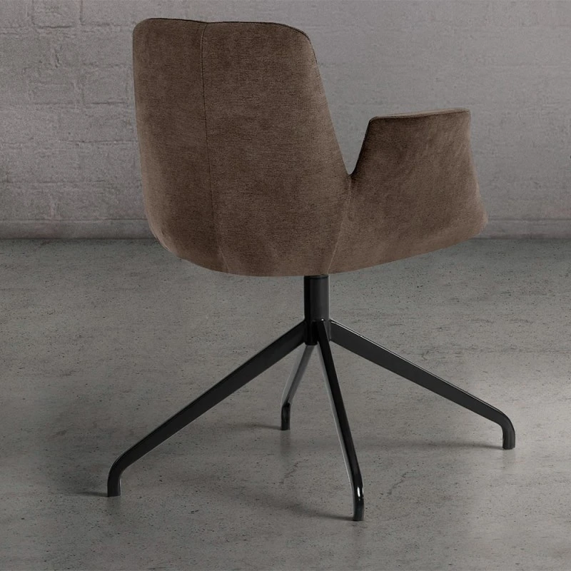 Silla Giratoria Con Reposabrazos Y Patas Metalicas BEATLE B 4 Silla Giratoria Con Reposabrazos Y Patas Metalicas BEATLE B - Imagen 2