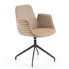 Silla Giratoria Con Reposabrazos Y Patas Metalicas BEATLE B -Demarques Tienda silla de comedor tapizada beatle b con patas metalicas