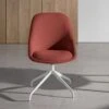 Silla Giratoria Tapizada Con Patas Metalicas CHIARA B -Demarques Tienda silla de comedor tapizada chiara b con patas metalicas