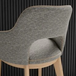 Silla De Comedor Tapizada Con Reposabrazos GASTON -Demarques Tienda silla de comedor tapizada con reposabrazos gaston 4