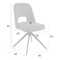 Silla De Comedor Tapizada Con Retorno EMMA E 13 Silla De Comedor Tapizada Con Retorno EMMA E -Demarques Tienda silla de comedor tapizada con retorno emma e 5