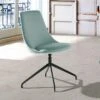 Silla Giratoria Comedor Tapizada Con Patas Metalicas HOYKO B 1 Silla Giratoria Comedor Tapizada Con Patas Metalicas HOYKO B -Demarques Tienda silla de comedor tapizada hoyko b pata metalica central