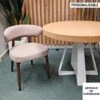 Silla De Comedor Tapizada Patas De Madera ELBA