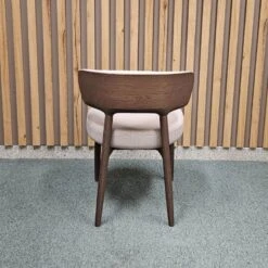 Silla De Comedor Tapizada Patas De Madera ELBA -Demarques Tienda silla de comedor tapizada patas de madera elba 7