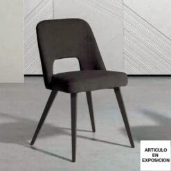 Silla De Comedor Tapizada Patas De Madera EMMA A