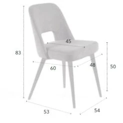 Silla De Comedor Tapizada Patas De Madera EMMA A 10 Silla De Comedor Tapizada Patas De Madera EMMA A -Demarques Tienda silla de comedor tapizada patas de madera emma a 3