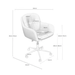 Silla De Escritorio Giratoria Y Con Ruedas ONTARIO -Demarques Tienda silla de escritorio giratoria y con ruedas ontario 6