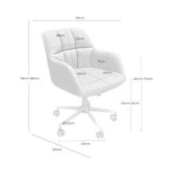 Silla De Escritorio Giratoria Y Con Ruedas STANFORD -Demarques Tienda silla de escritorio giratoria y con ruedas stanford 6