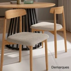 Silla De Madera De Roble Natural MALMOE