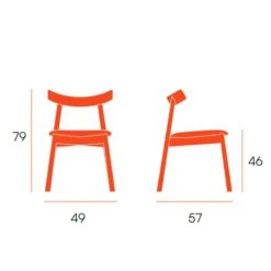 Silla De Madera De Roble Natural VISO -Demarques Tienda silla de madera de roble natural viso 1