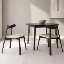 Silla De Madera Negra VISO