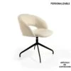 Silla Giratoria Comedor Tapizado Borreguito OZZY C -Demarques Tienda silla giratoria comedor tapizado borreguito ozzy c