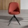 Silla Giratoria Con Retorno Tapizada Con Patas Metalicas CHIARA C -Demarques Tienda silla giratoria con retorno tapizada con patas metalicas chiara c