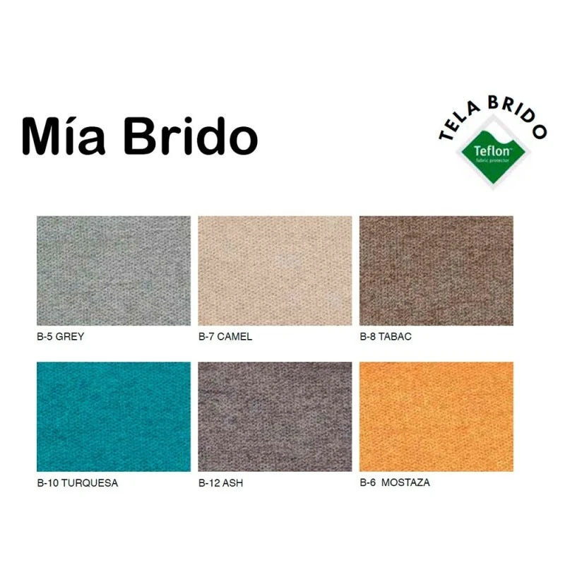 Silla Tapizada Con Tela Brido Y Patas Metalicas MIA 3 Silla Tapizada Con Tela Brido Y Patas Metalicas MIA - Imagen 2