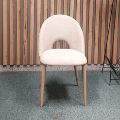 Silla Tapizada Tela Brido Patas Metalica RYTA -Demarques Tienda silla ryta tapizado tela brido 2