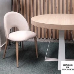 Silla Tapizada Tela Brido Patas Metalica RYTA