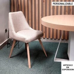 Silla Tapizada Con Patas De Madera CATANIA