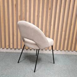 Silla Tapizada Comedor Con Pata Metalica LAURA -Demarques Tienda silla tapizada comedor con pata metalica laura 5