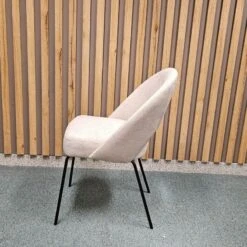 Silla Tapizada Comedor Con Pata Metalica LAURA -Demarques Tienda silla tapizada comedor con pata metalica laura 6