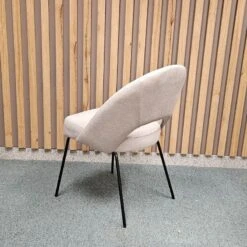 Silla Tapizada Comedor Con Pata Metalica LAURA -Demarques Tienda silla tapizada comedor con pata metalica laura 7